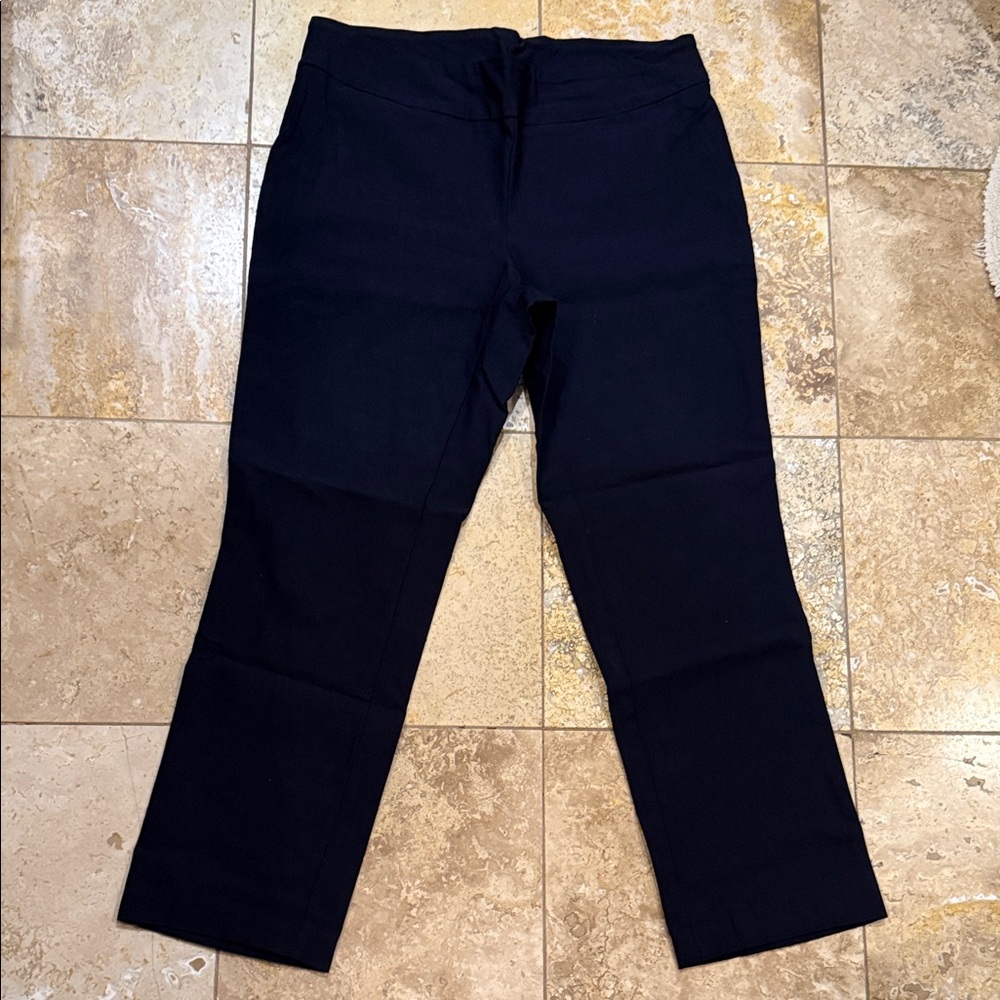 Tribal Women's Navy Cropped Pants